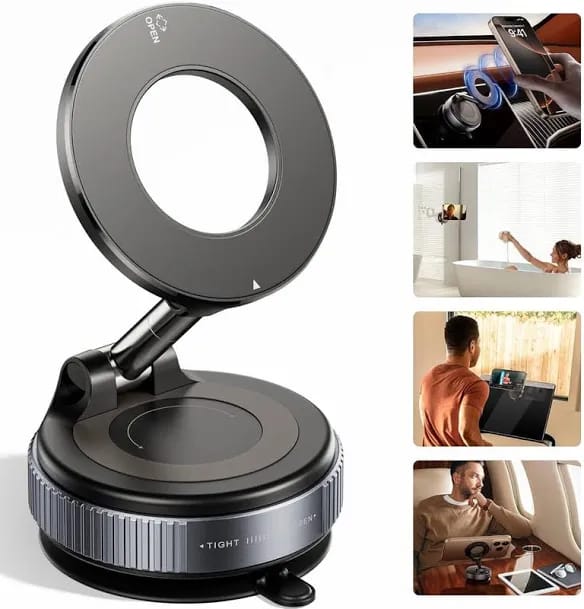 ATSK HUB Universal Adjustable Mobile Phone Holder for Desk & Car (K007)
